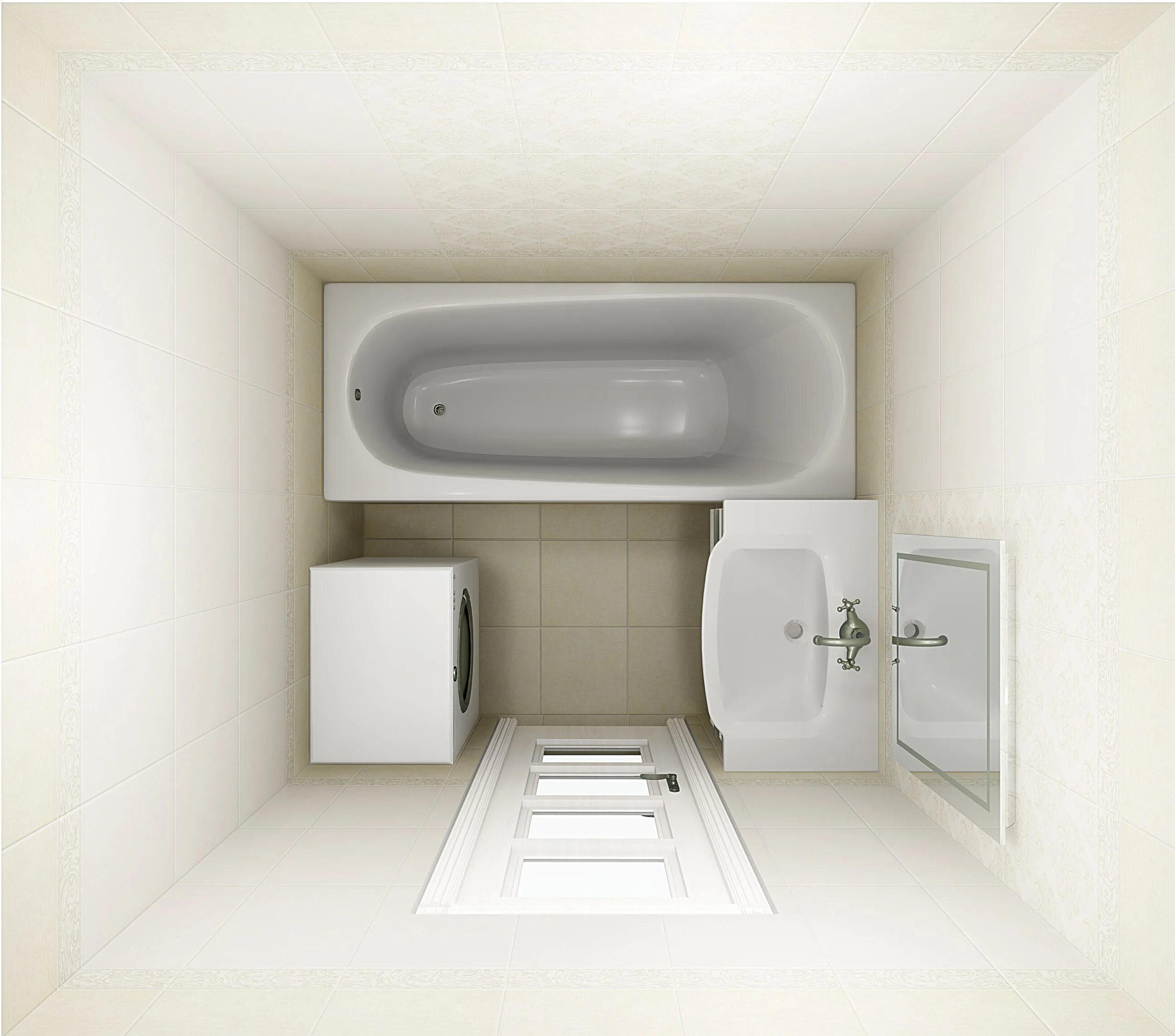 Дизайн ванной 170 170
