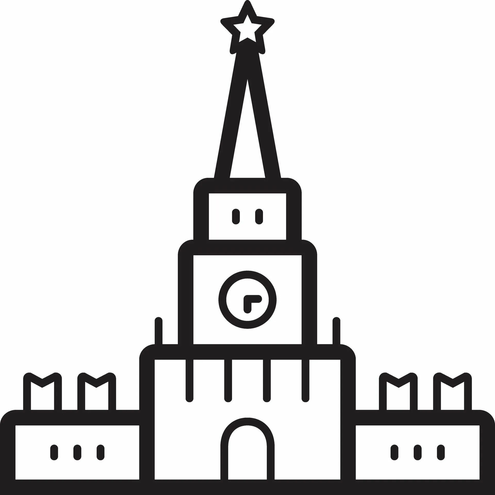 Шаблон кремля для вырезания из бумаги распечатать. Спасская башня кремля силуэт. спасская башня кремля схематично. кремль рисунок. кремль очертания.