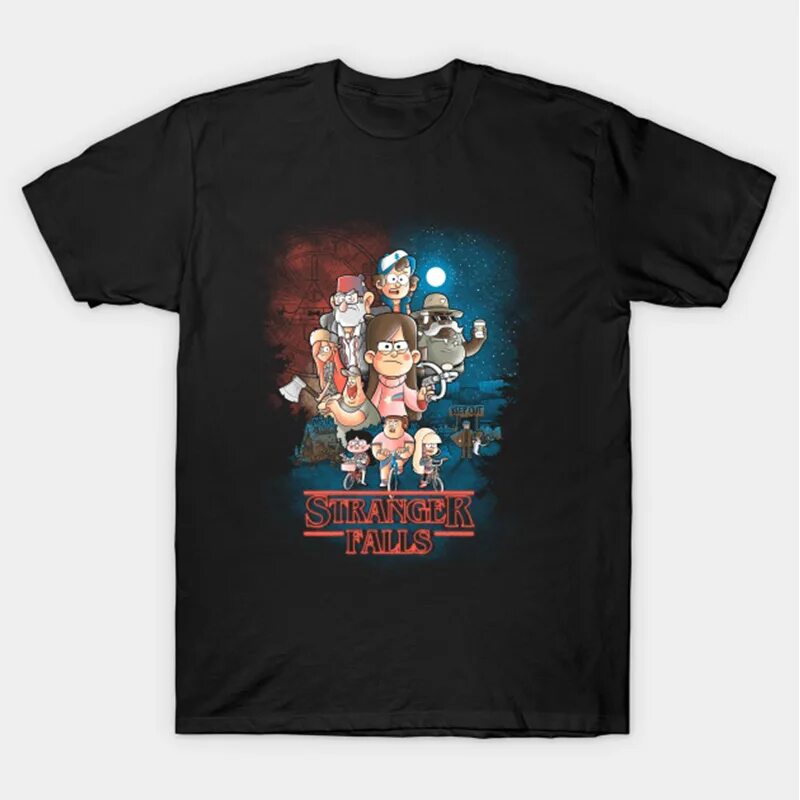 Макгакет и стэнфорд пайнс. Stranger falls. Stranger things in gravity falls demogorgon. Disney gravity falls t shirt merch. Stranger falls.