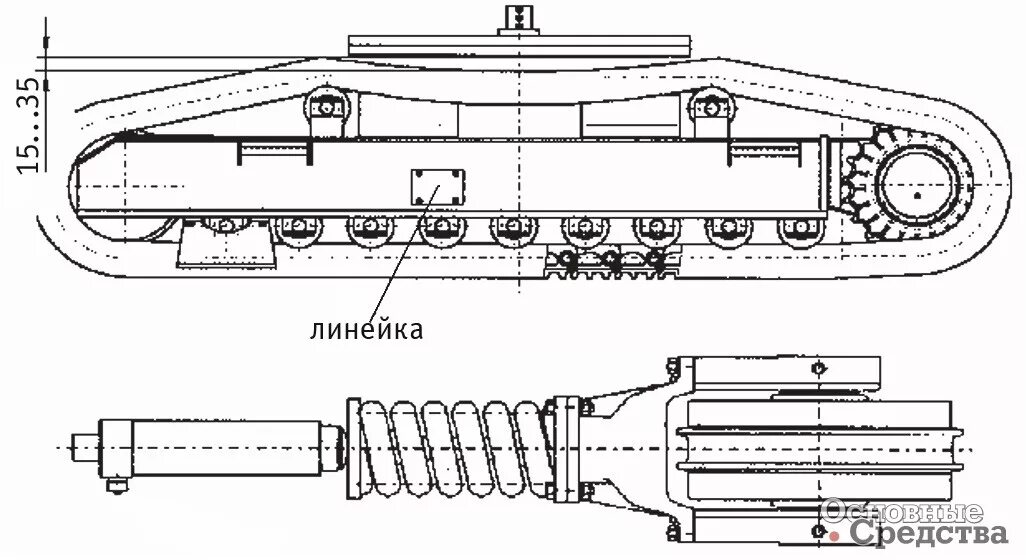 Ходовая часть экскаватора