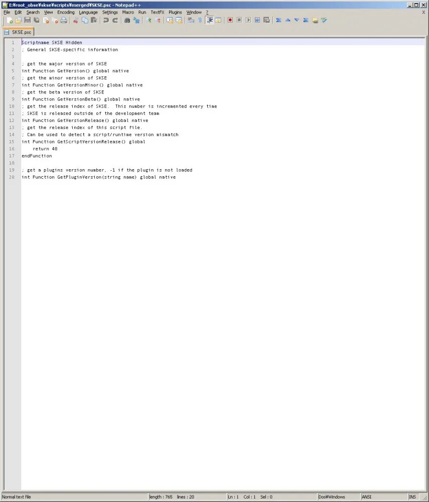 Script extender skse. Skse. skse v 1 7 3. скрипт скайрима на выполнение всех.