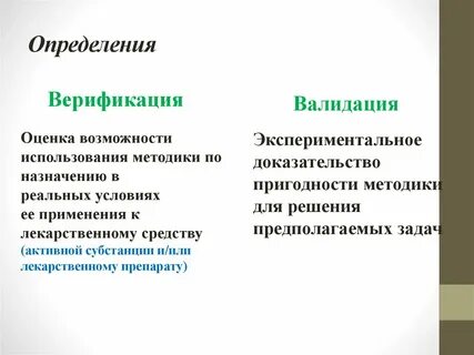 Выберите верное определение термина верификация