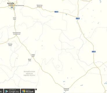 Актобе на карте