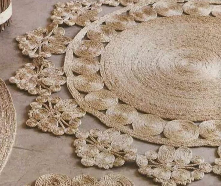 Коврик из шпагата. Ковер из шпагата. ковер из бечевки. коврик из бечевки.