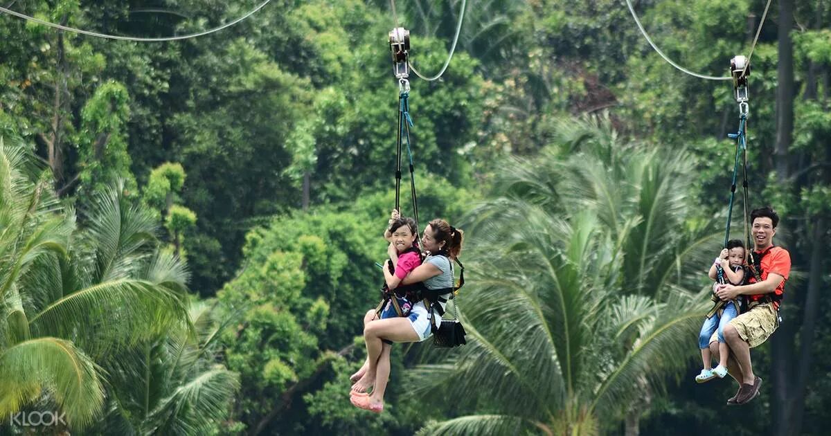 Парк приключений Мегазип (Megazip). Zipline Сингапур. Сентоса банджи. Парк приключений Mega Adventure Park. Mega adventure