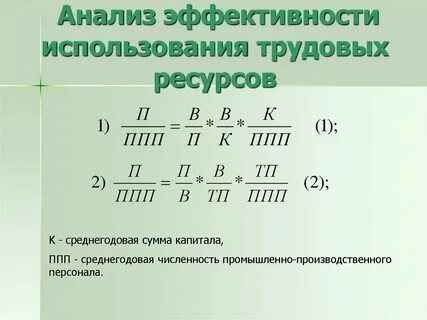 Полного эффективного их использования