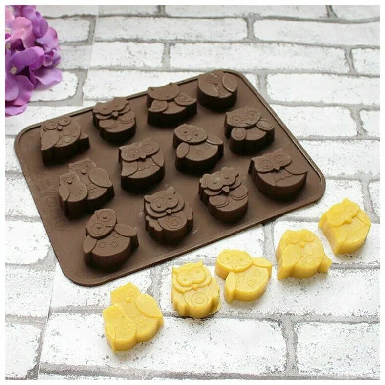 Силиконовые формочки. Форма для льда и шоколада, 15 ячеек, 20,5х10,5 см "ракушки". Форма для шоколада. Шоколадные формочки. Шоколадные формочки.