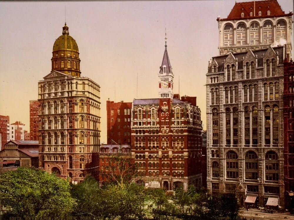 Первые высотные здания. Нью-Йорк-Уорлд-Билдинг. Нью-Йорк-Уорлд-Билдинг сейчас. Нью Йорк 1900. Нью-Йорк Трибьюн Билдинг.