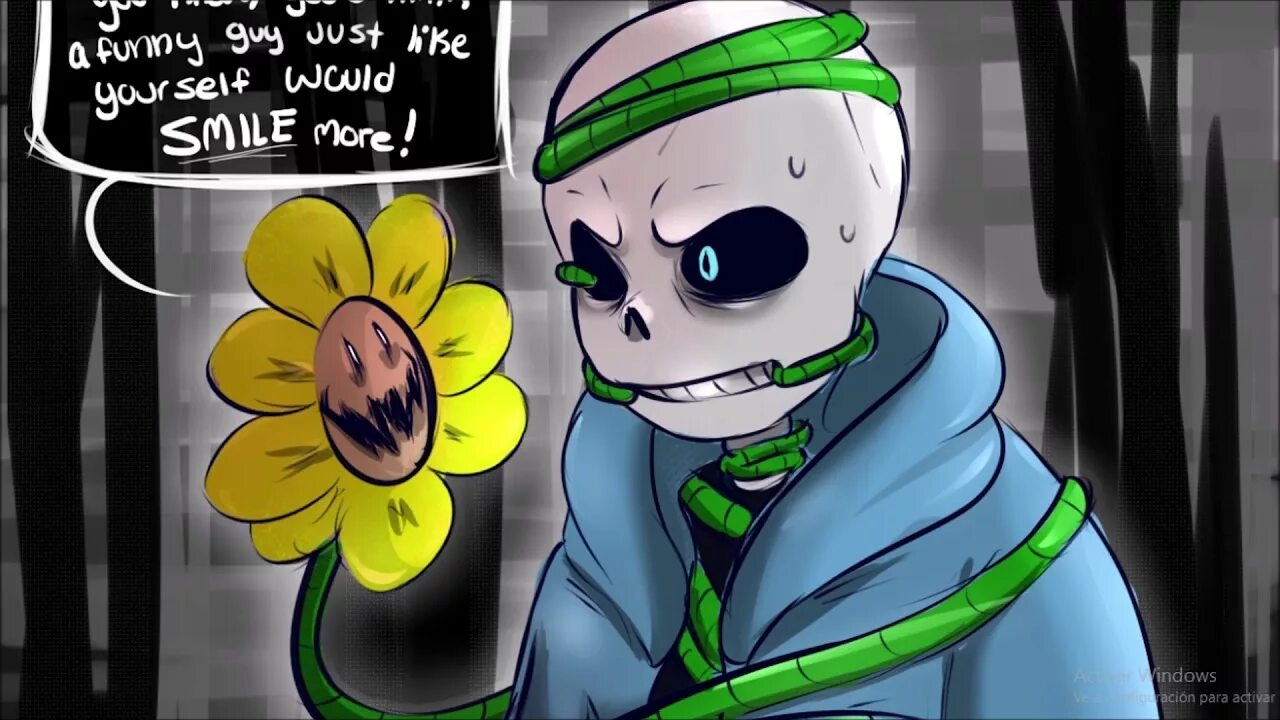 Санса цветок. Флауи ПОССЕССИОН. Flower! Possession Санс. Flowey possession Sans комиксы. Флауи ПОССЕССИОН Санс.