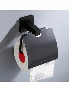 Черный держатель для туалетной