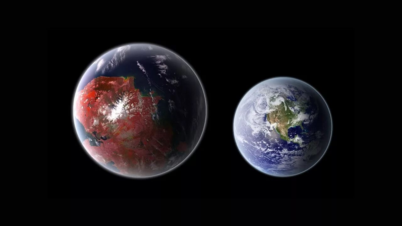 Планета в два раза больше земли