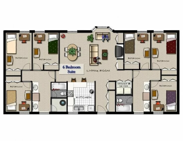 Flat 4 friends. Suite Bedroom планировка. Apartment Floor Plan. Apartment Floorplan. 4 Bedroom House Plan.