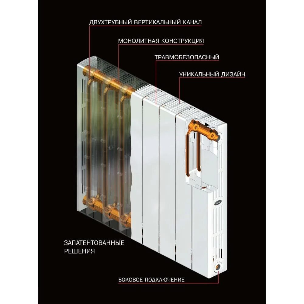 Биметаллический монолитный. Радиатор Rifar Supremo 800. Радиатор биметаллический Rifar Supremo 500. Rifar Supremo 500 x 14. Батарея Rifar Supremo 800.