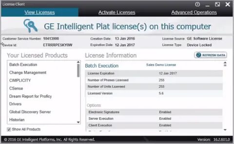 License information