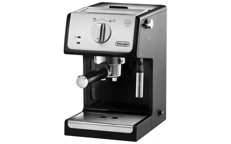 Рожковая кофеварка Delonghi ECP33.21.BK. Кофеварка Delonghi ECP 33.21. De&#039;Longhi ECP 33.21. Кофеварка Делонги рожковая с капучинатором