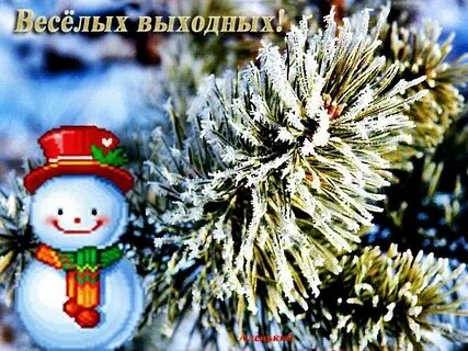 Хороших выходных зима