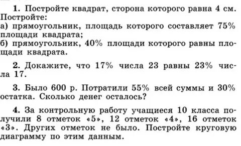 За контрольную работу учащиеся получили