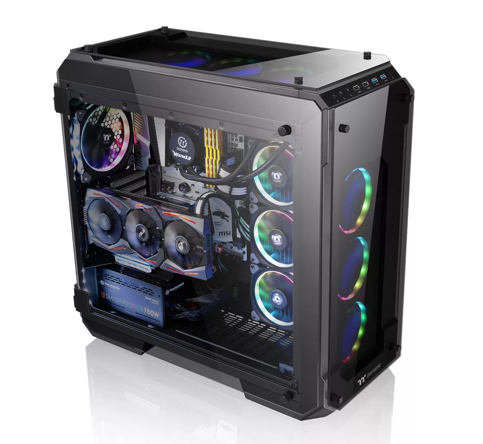 Купить игровую сборку. Thermaltake view 71 Tempered Glass. Thermaltake view 71 TG. Корпус Thermaltake view 71 TG RGB. Thermaltake view 71 TG RGB CA-1i7-00f1wn-01.