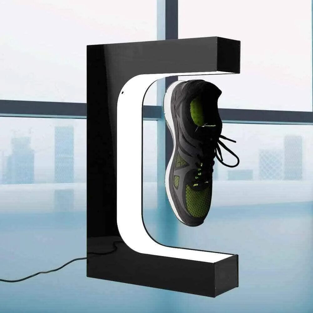 Магнитная плавающая левитация обувная. Magnetic display. Levitating display. Shoe display Stand.