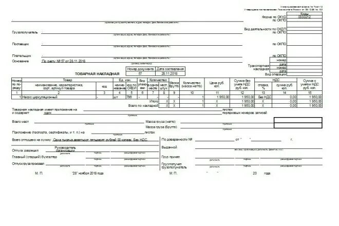 Накладная без ндс образец. Товарная накладная торг-12 образец заполнения. Товарная накладная торг-12 пример заполнения. Товарные накладные торг 12 образец. Образец заполненной товарной накладной.