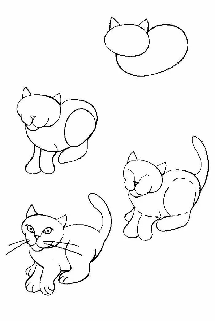 Кошка по шагово