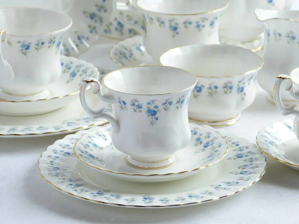 Чашка чайная дулевский фарфор незабудки 1959. Сервиз незабудки. Чайный сервиз гарднер. Столовый сервиз 25пр. Чешский столовый сервиз с незабудками.