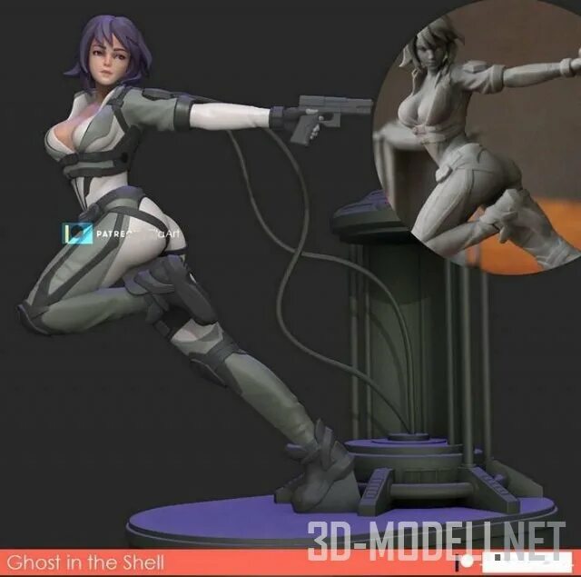 Ghost models. Мотоко кусанаги 3д модель. ghost in the shell 3d. motoko kusanagi 3d model stl. модели для 3д принтера мотоко кусанаги.