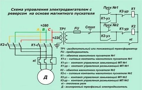 Пуск трехфазного