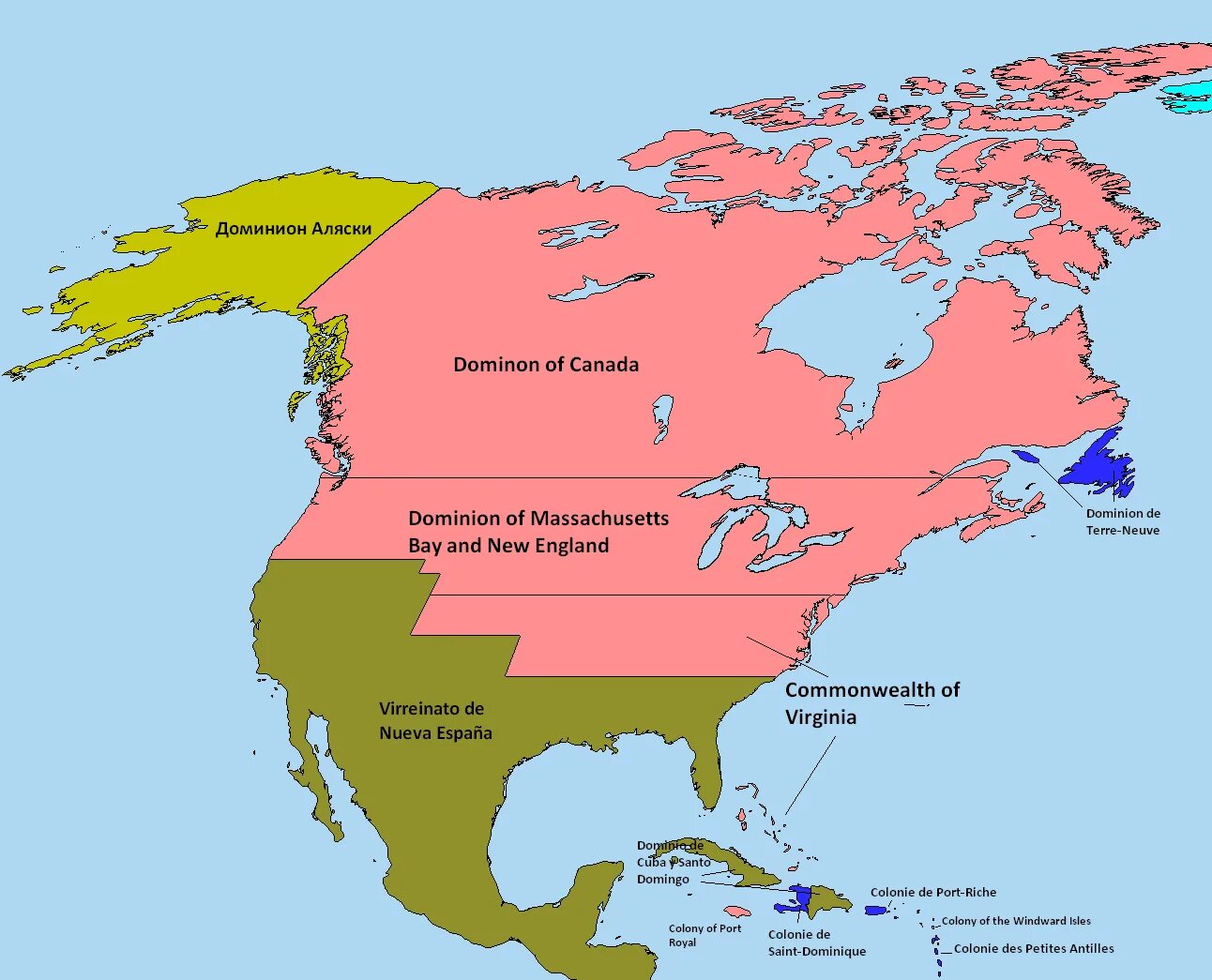 Большая часть северной америки говорит на языке. Альтернативная карта США. Альтернативная карта Северной Америки. Альтернативная история Америки. Русская Америка на карте Северной Америки.