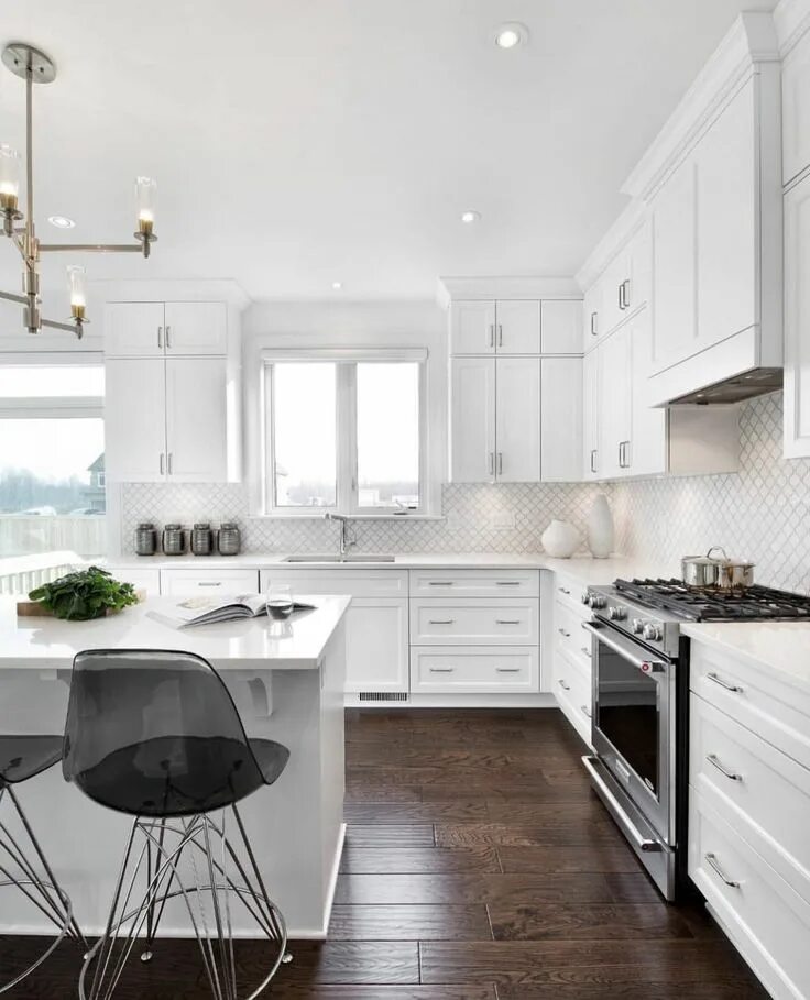Pin by tigershark on Kitchens White modern kitchen, White kitchen design, Modern