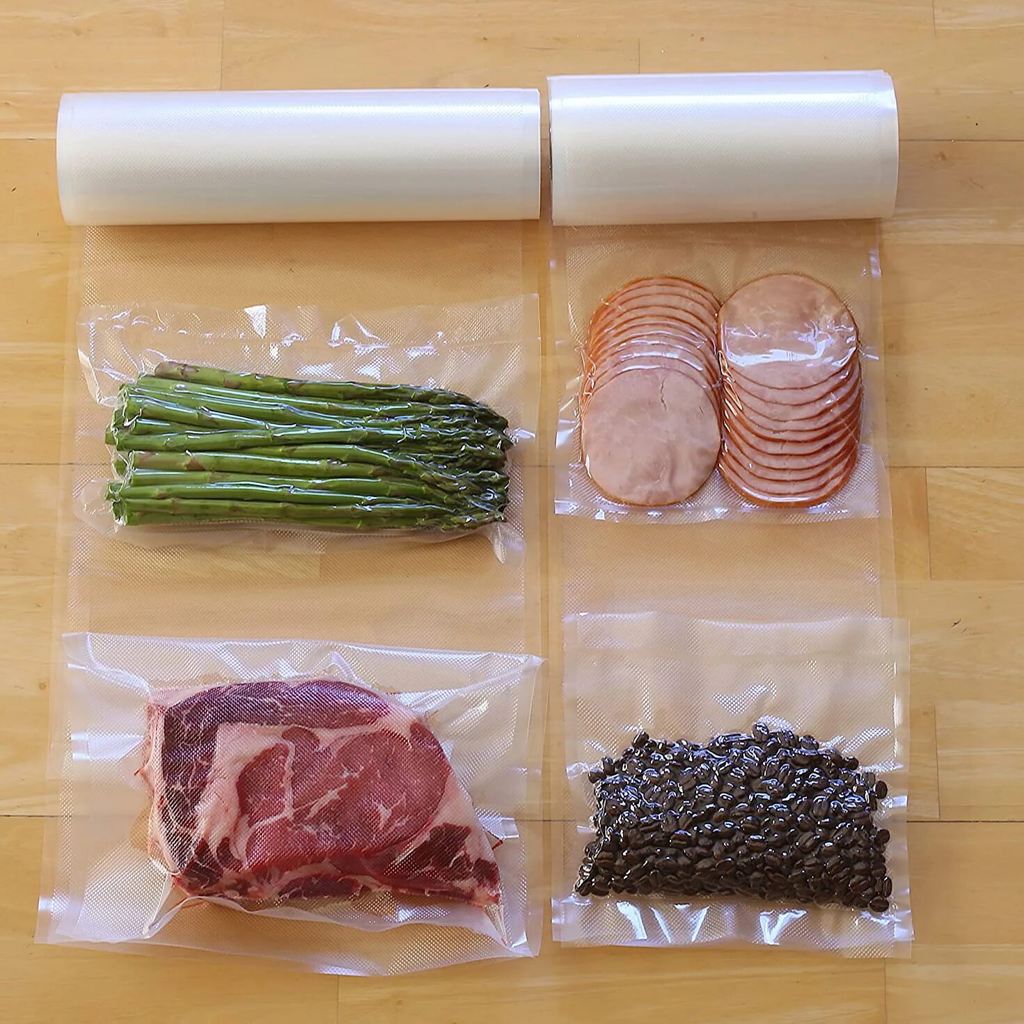 Купить вакуумные пакеты для продуктов. Вакуумные пакеты Vacuum Pack. Vacuum Sealer Bags for food. Вакуумые рифлёные пакеты для хранения продуктов, 500 см. Вакуумная упаковка (Vacuum Packaging – VP).