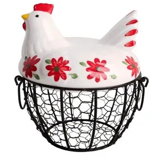 Корзинка для яиц курица