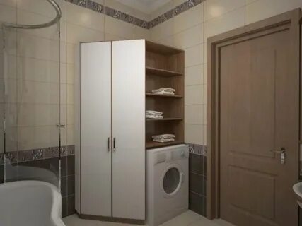 Ванна со встроенным шкафом
