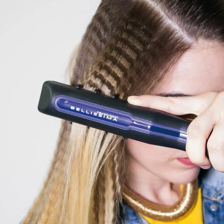 Как сделать гофре плойкой. Щипцы bellissima bhs6 100. гофре для волос hair wars professional 829. cr-927 плойка гофре. щипцы гофре эффект на волосах.