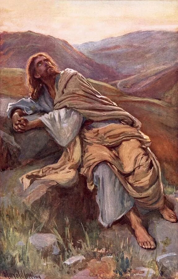 Крамской искушение Христа в пустыне. Иисус в пустыне картина Крамского. Искушал иисуса