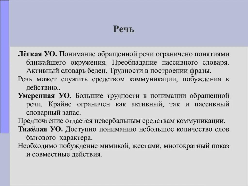 Речевая фраза это. Понимание обращенной речи. Понимание обращенной речи ограничено. Понимает обращенную речь. Затруднено понимание обращенной речи.