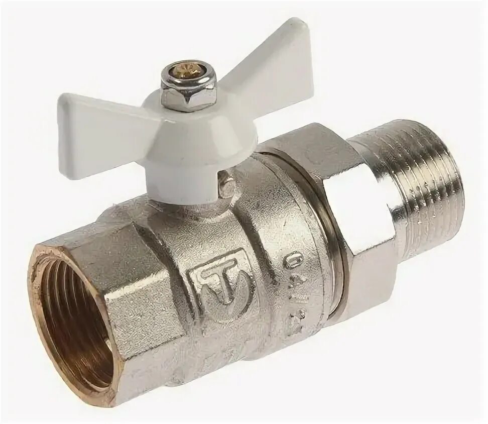 Шаровой кран с полусгоном 1" Вн.-нар. Valtec Base VT.227.N.06. Ø 1", VT.227.N.06, НР-ВР. Кран шаровой vt 227