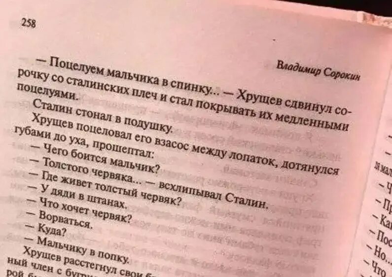 Чего боится мальчик толстого червяка. Голубое сало про Сталина и Хрущева. Голубое сало.