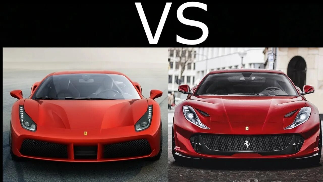 Лянча против феррари. Ferrari f12 Berlinetta vs 812. Ferrari 812 Superfast vs f12 Berlinetta. Ferrari vs Toyota.