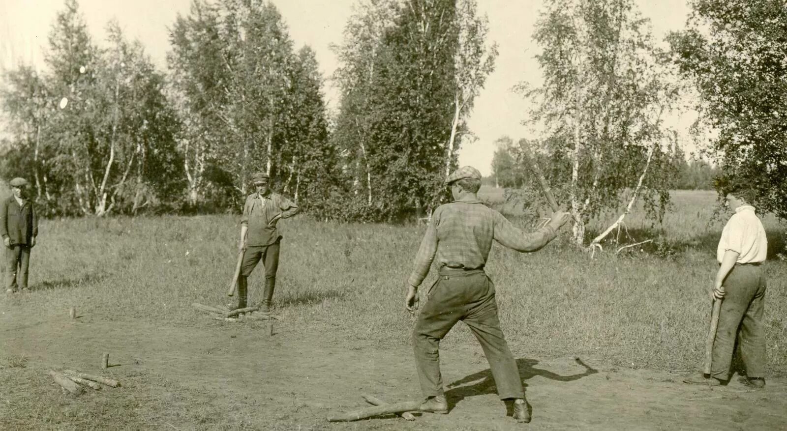 Лапта 19 век. Игра в городки СССР. Лапта СССР.