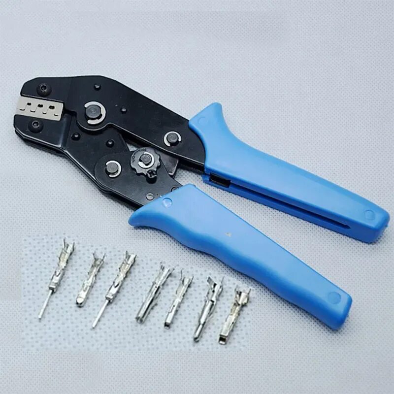 Two tool. Dupont 2.54 обжим. Crimper Tool 2.54mm. Кримпер для обжимки 2х AWG 18. Кримпер 28-10 AWG.