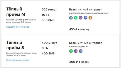 Выгодные тарифы для звонков