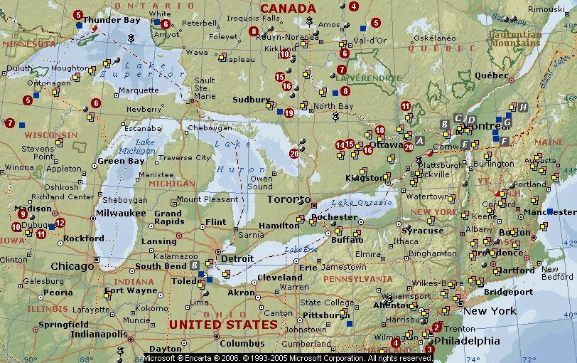 Где расположена верхнее. Озера большое соленое озеро, на карте Северной Америки. Великие озера США на карте. Большое солёное озеро на карте Северной Америки. Озера Эри и Онтарио на карте Северной Америки.