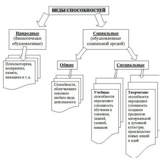 К естественным способностям относятся