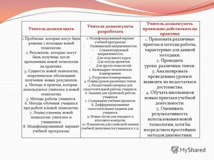 Как должен вести урок учитель профессионал