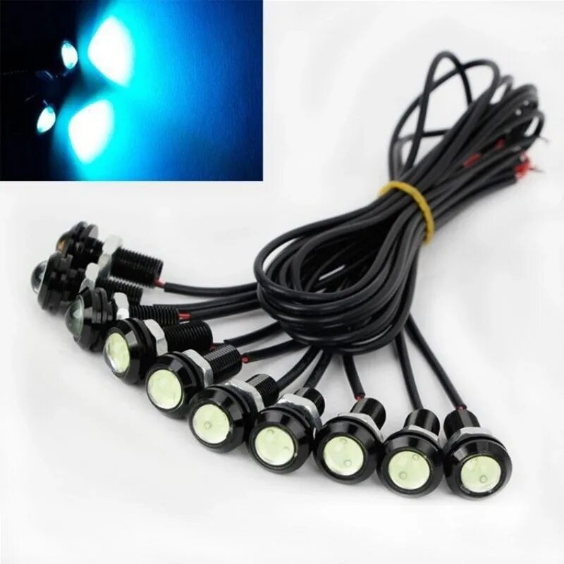 Ходовые огни led DRL (Eagle Eye) 10lamp 12v w+y. Дневные ходовые огни 12 в led daytime Lights. Орлиный глаз (Eagle Eye - 2008).. Светодиодный модуль 12в ДХО Орлиный глаз.