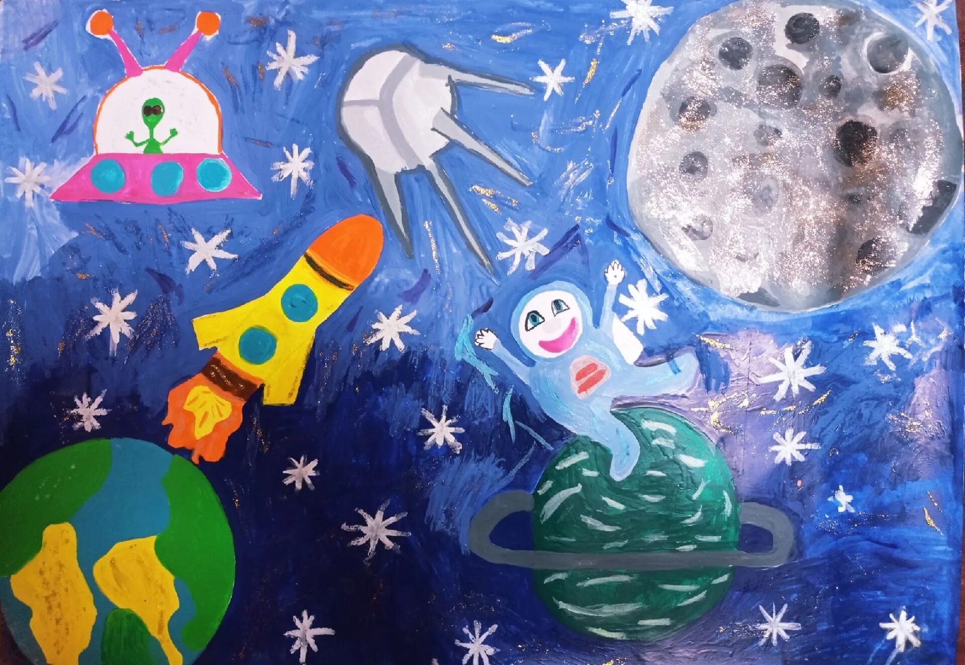 Космос для детей дошкольного возраста. Детские рисунки на тему космос. Детям о космосе. Картина космос в детский сад. Космос в детском саду.