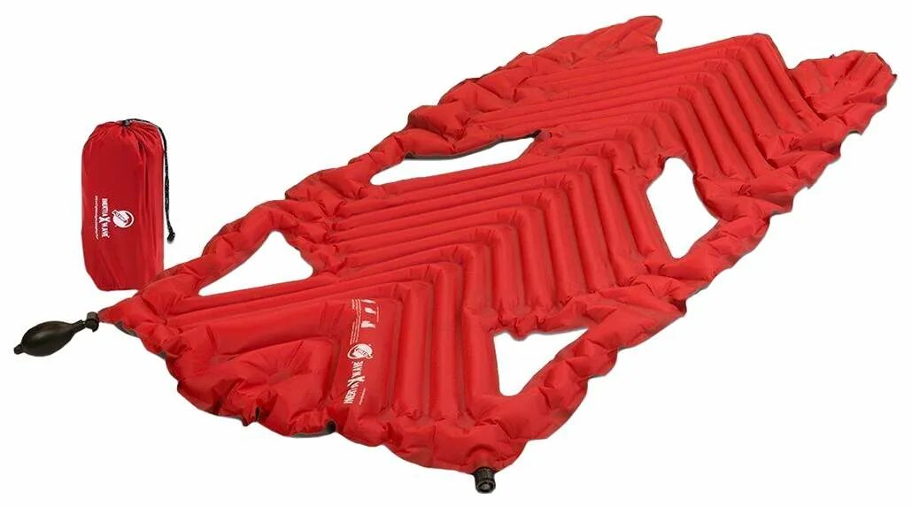 X wave. Коврик klymit inertia x wave 122х63.5 см. туристическая матрас klymit красный. надувной коврик с большим клапаном klymit.