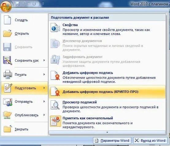 Документ можно подготовить. Подписать документ ворд электронной подписью. Как подписать вордовский документ эп. Ворд файл подписанный ЭЦП. Подпись в документе ворд.