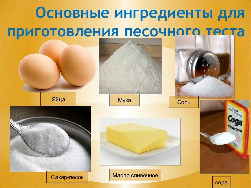 Подобранные ингредиенты. Сырье для песочного теста. Ингредиенты для приготовления теста. Ингредиенты для песочного теста. Песочное тесто Ингредиенты.